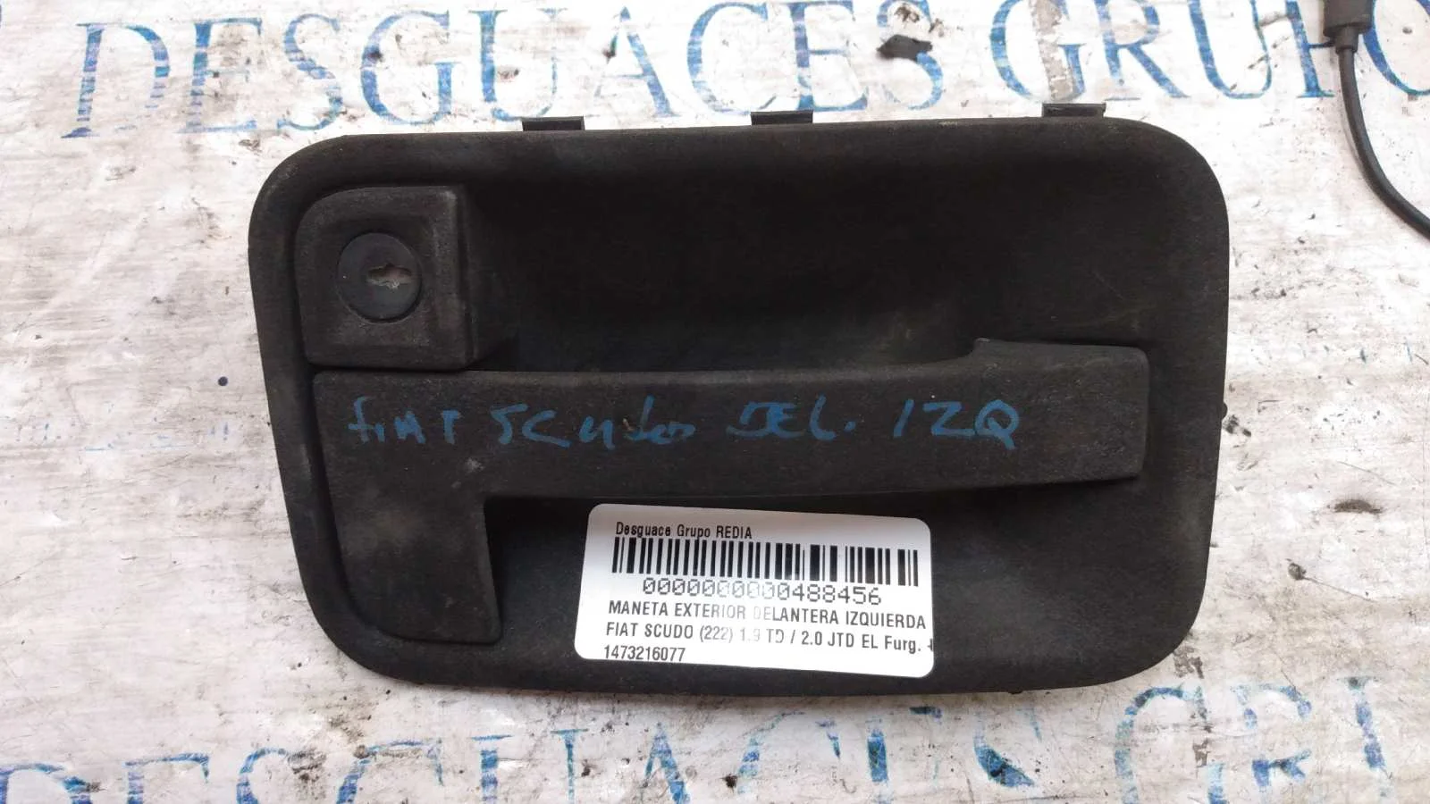 Foto de MANETA EXTERIOR DELANTERA IZQUIERDA FIAT I SCUDO (222) referencia 1473216077