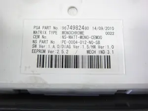 Foto de CUADRO INSTRUMENTOS PEUGEOT 3008 2.0 16V HDi FAP CAT (RHE / DW10CTED4) (150 CV / 110 KW) referencia 9676614680 foto 3