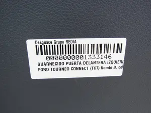 Foto de GUARNECIDO PUERTA DELANTERA IZQUIERDA FORD TOURNEO CONNECT (TC7) 1.8 TDCi CAT (75 CV / 55 KW) foto 4