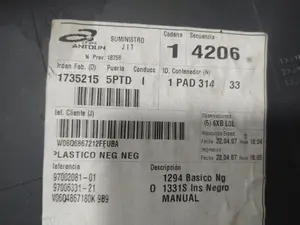 Foto de GUARNECIDO PUERTA TRASERA DERECHA VOLKSWAGEN POLO IV (9N1) 1.9 SDI (64 CV / 47 KW) referencia 6Q6867212 foto 3