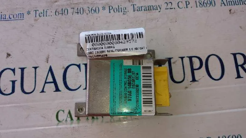 Foto de CENTRALITA AIRBAG FORD ESCORT BERL./TURNIER referencia 97AG14B056DB
