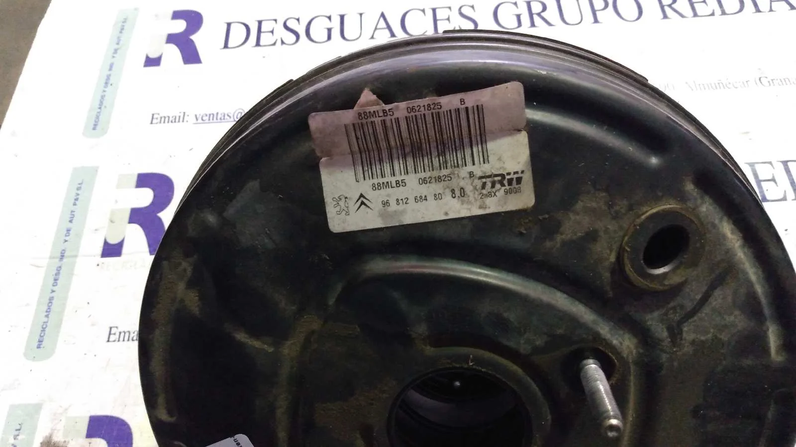 Foto de SERVOFRENO CITROEN BERLINGO 1.6 HDi FAP (90 CV / 66 KW) referencia 88MLB50621825B