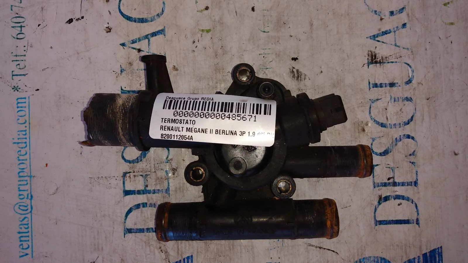 Foto de TERMOSTATO RENAULT MEGANE II BERLINA 3P referencia 8200112054A