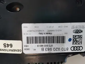 Foto de CUADRO INSTRUMENTOS AUDI A5 COUPE (8T) 2.0 16V TDI (170 CV / 125 KW) referencia 8T0920983B foto 4