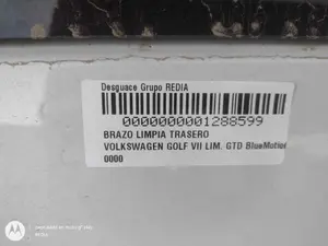 Foto de BRAZO LIMPIA TRASERO VOLKSWAGEN GOLF VII (5G1/BE1) 2.0 TDI (184 CV / 135 KW) foto 2