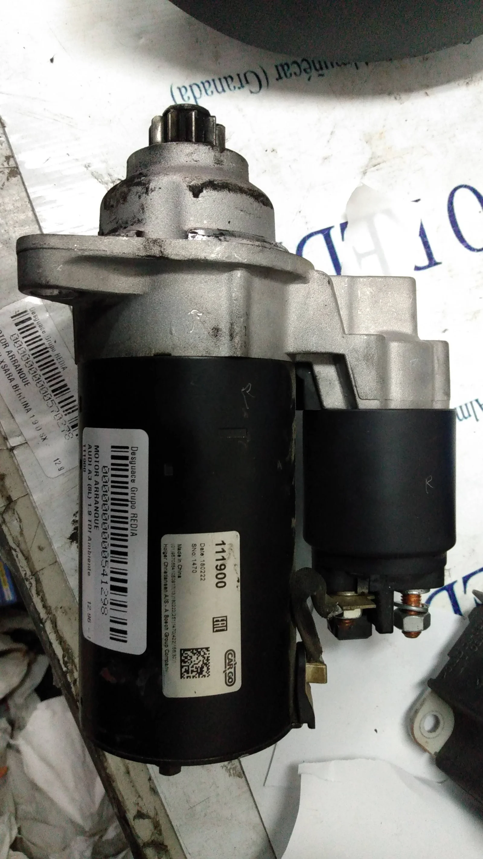 Foto de MOTOR ARRANQUE AUDI A3 (8L) 1.9 TDI (110 CV / 81 KW) referencia 111900