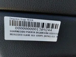 Foto de GUARNECIDO PUERTA DELANTERA IZQUIERDA MERCEDES-BENZ CLASE GLE (BM 292) COUPE 3.0 CDI CAT (258 CV / 190 KW) foto 4