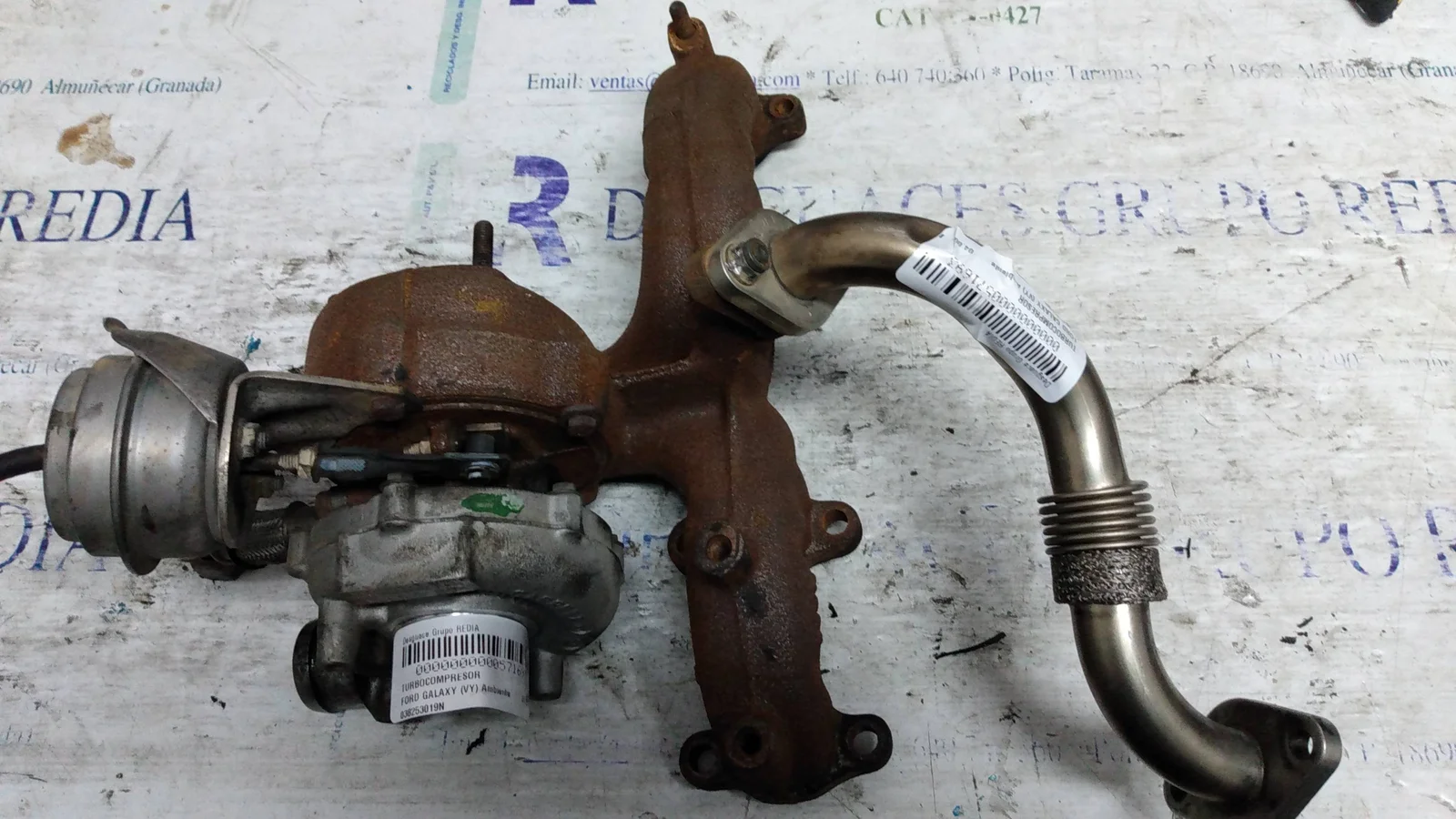 Foto de TURBOCOMPRESOR FORD GALAXY (VY) referencia 038253019N