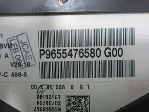Foto de CUADRO INSTRUMENTOS PEUGEOT 307 BREAK / SW (S1)(04.2002) 1.6 HDi (109 CV / 80 KW) referencia 9655476580 foto 3