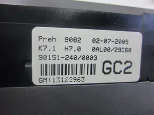 Foto de MANDO CALEFACCION / AIRE ACONDICIONADO OPEL ASTRA H BERLINA 1.7 16V CDTI (101 CV / 74 KW) referencia 901512400003 foto 3