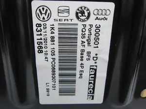 Foto de JUEGO ASIENTOS COMPLETO SEAT LEON (1P1) 1.6 TDI (105 CV / 77 KW) referencia 1K4881105 foto 14