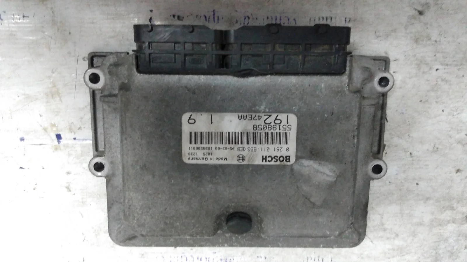 Foto de CENTRALITA MOTOR UCE FIAT STILO (192) 1.9 JTD CAT (116 CV / 85 KW) referencia 55198058