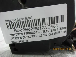 Foto de CINTURON SEGURIDAD DELANTERO DERECHO CITROEN C3 PLURIEL referencia TRW33009758 foto 4