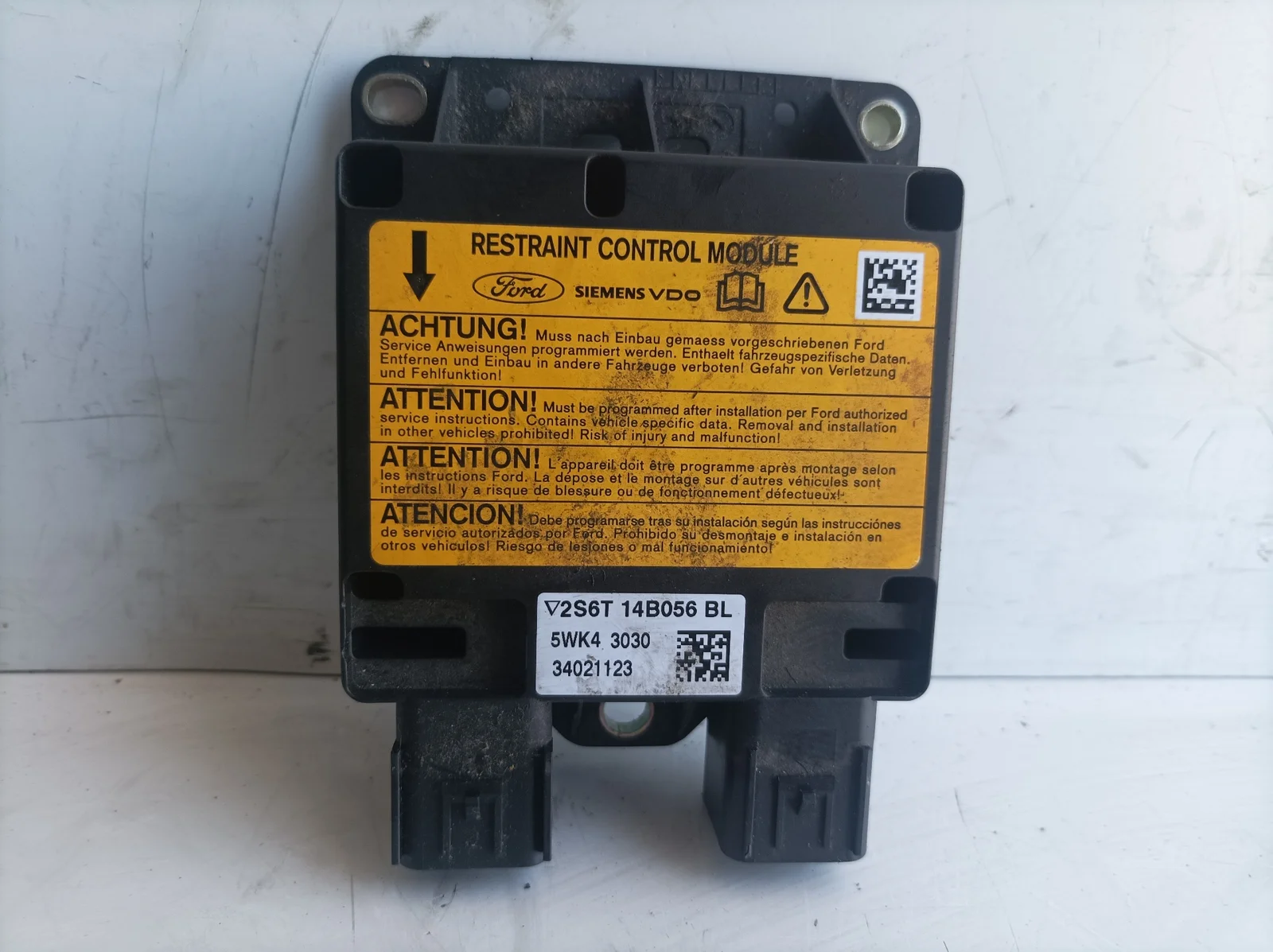 Foto de CENTRALITA AIRBAG FORD FUSION (CBK) 1.4 TDCi CAT (68 CV / 50 KW) referencia 2S6T14B056BL