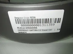 Foto de REJILLA AIREADORA CHEVROLET CAPTIVA 2.2 Diesel CAT (184 CV / 135 KW) referencia 96962074 foto 7