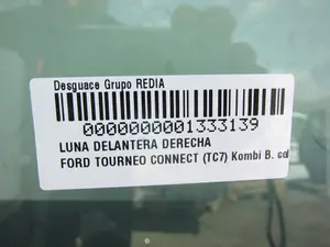 Foto de LUNA DELANTERA DERECHA FORD TOURNEO CONNECT (TC7) 1.8 TDCi CAT (75 CV / 55 KW) foto 2
