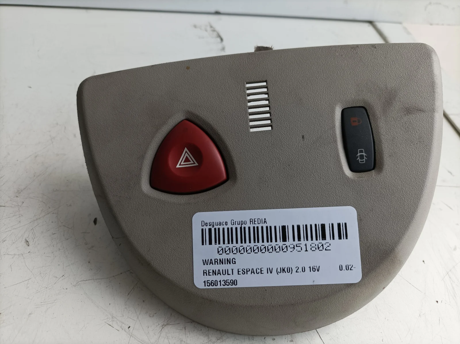 Foto de WARNING RENAULT ESPACE IV (JK0) referencia 156013590