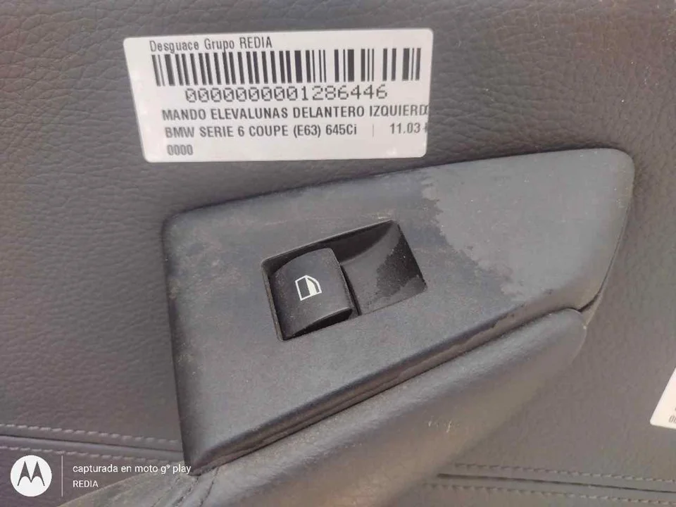 Foto de MANDO ELEVALUNAS DELANTERO IZQUIERDO BMW SERIE 6 COUPE (E63) 4.4 V8 32V CAT (333 CV / 245 KW)