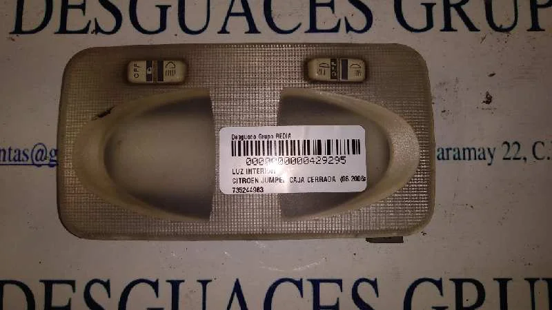 Foto de LUZ INTERIOR CITROEN JUMPER FURGÓN referencia 735244963