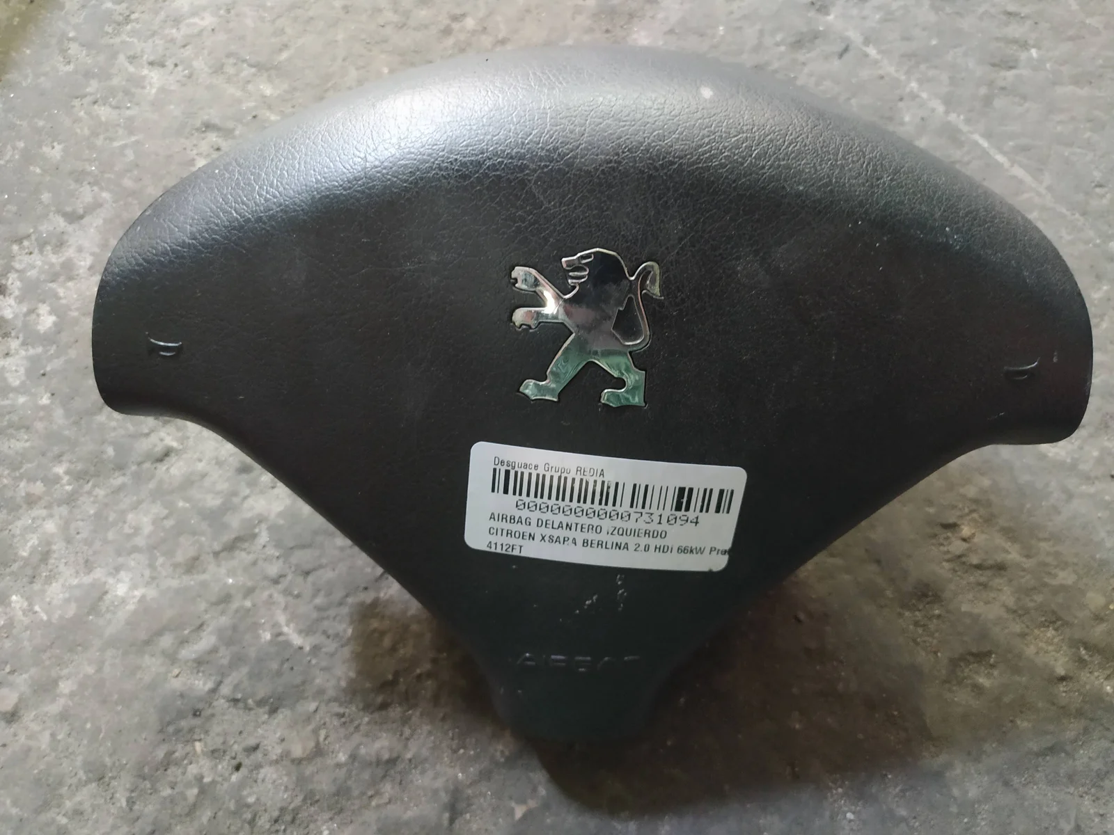 Foto de AIRBAG DELANTERO IZQUIERDO CITROEN XSARA BERLINA referencia 4112ES