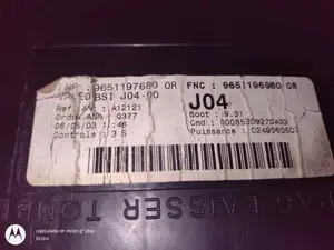 Foto de CAJA RELES / FUSIBLES PEUGEOT 307 (S1)(04.2001) 2.0 HDi CAT (90 CV / 66 KW) referencia 9651196980 foto 7
