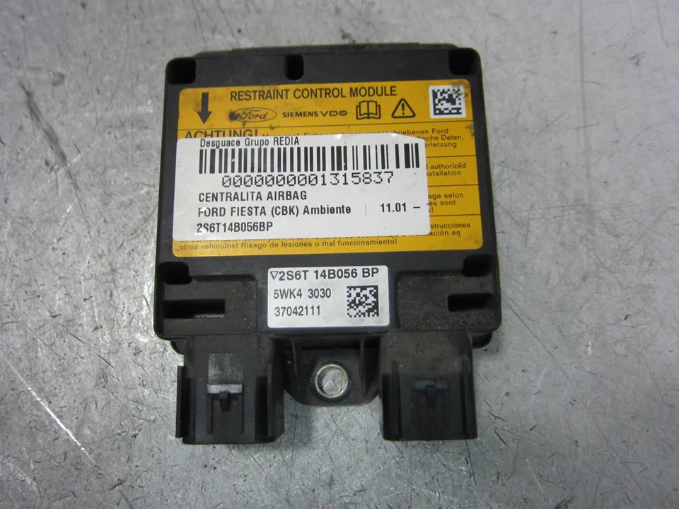 Foto de CENTRALITA AIRBAG FORD FIESTA (CBK) 1.4 TDCi CAT (68 CV / 50 KW) referencia 2S6T14B056BP