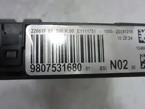 Foto de CAJA RELES / FUSIBLES CITROEN C-ELYSÉE 1.6 HDi FAP (92 CV / 68 KW) referencia 9807531680 foto 2