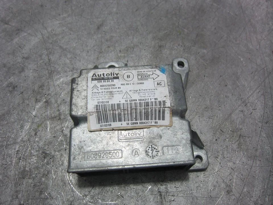 Foto de CENTRALITA AIRBAG PEUGEOT PARTNER TEPEE 1.6 16V HDi CAT (9HT / DV6BTED4) (75 CV / 55 KW) referencia 9665250280