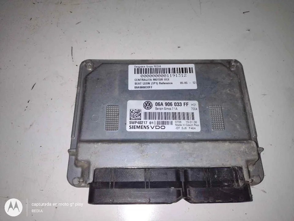 Foto de CENTRALITA MOTOR UCE SEAT LEON (1P1) 1.6 (102 CV / 75 KW) referencia 06A906033FF