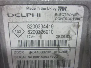 Foto de CENTRALITA MOTOR UCE RENAULT MEGANE II BERLINA 3P referencia 8200334419 foto 5