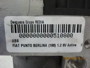 Foto de ABS FIAT II PUNTO (188) BERLINA referencia 0265246945 foto 9