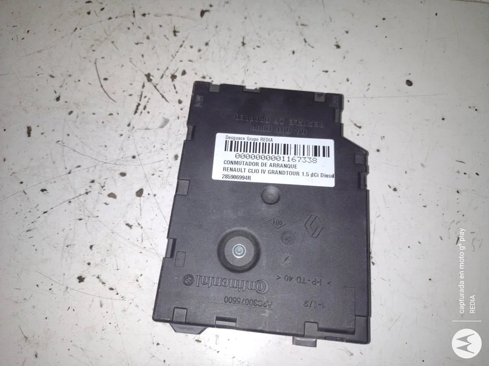 Foto de CONMUTADOR DE ARRANQUE RENAULT CLIO IV GRANDTOUR referencia 285906994R