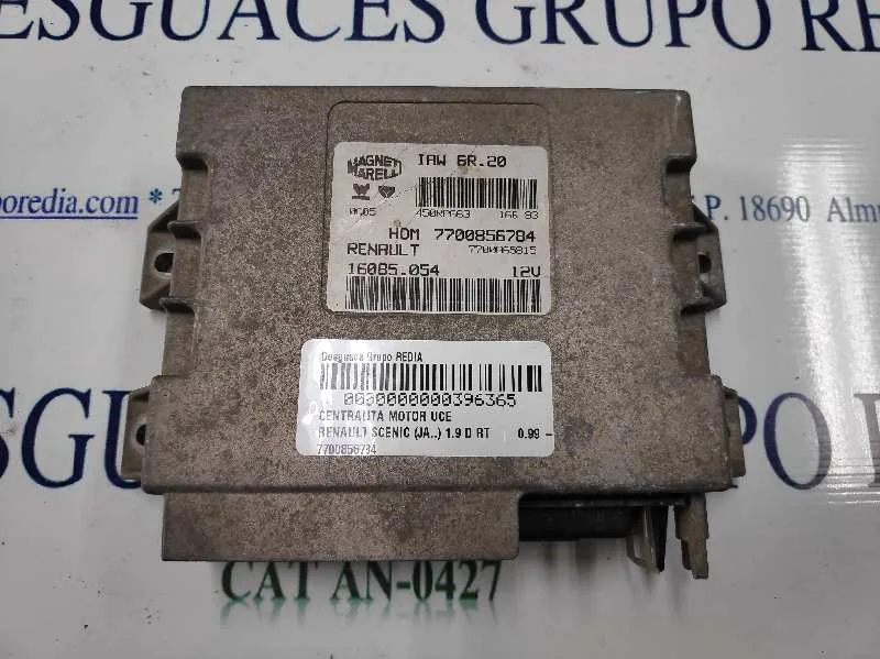 Foto de CENTRALITA MOTOR UCE RENAULT SCENIC I (JA...) 1.9 dTi Diesel CAT (98 CV / 72 KW) referencia HOM7700856784