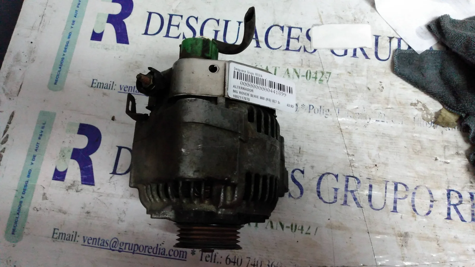 Foto de ALTERNADOR MG ROVER ROVER 800 (RS) 2.7 24V (169 CV / 124 KW) referencia 1002117070