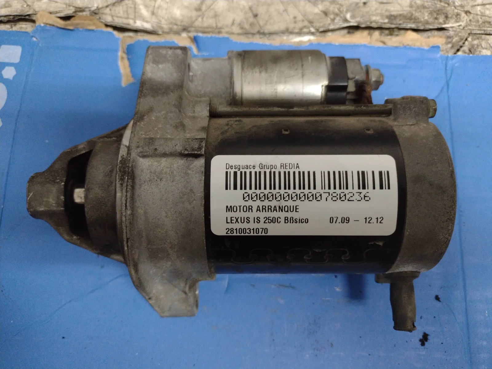 Foto de MOTOR ARRANQUE LEXUS IS 250C (GSE20) 2.5 V6 CAT (208 CV / 153 KW) referencia 2810031070