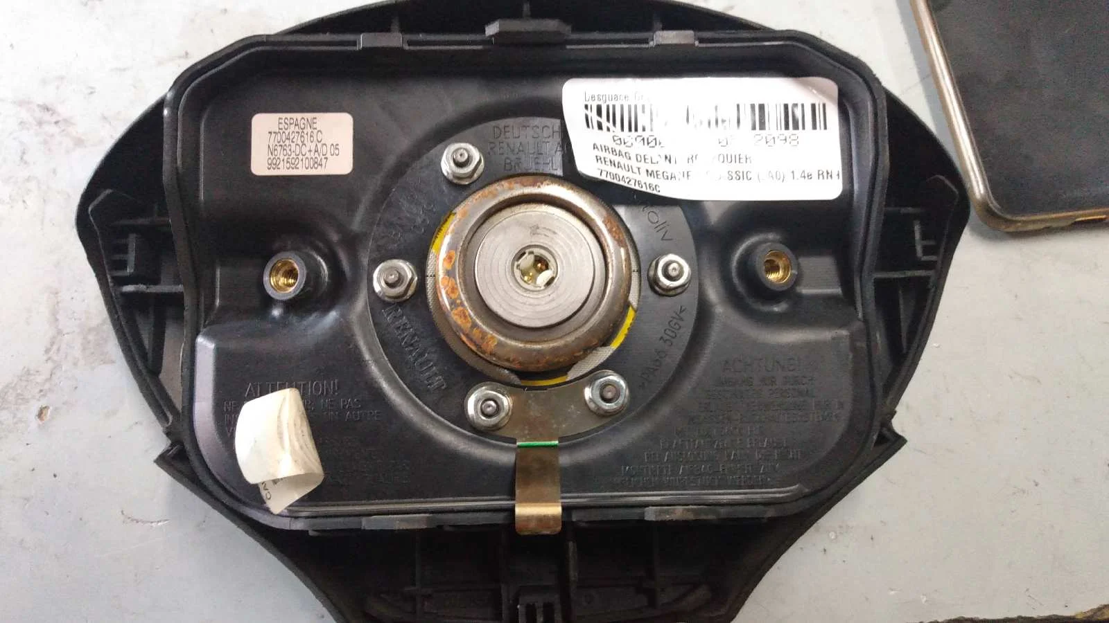Foto de AIRBAG DELANTERO IZQUIERDO RENAULT MEGANE I CLASSIC (LA0) referencia 7700427616C