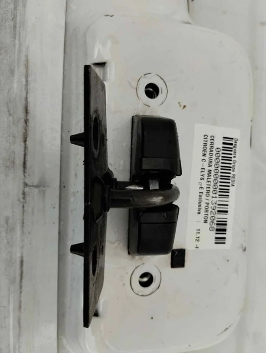 Foto de CERRADURA MALETERO / PORTON CITROEN C-ELYSÉE 1.6 HDi FAP (92 CV / 68 KW)
