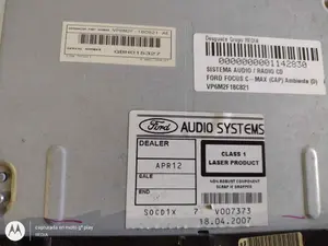 Foto de SISTEMA AUDIO / RADIO CD FORD FOCUS C-MAX (CAP)(2003) 1.8 TDCi Turbodiesel CAT (116 CV / 85 KW) referencia VP6M2F18C821 foto 2