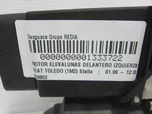 Foto de MOTOR ELEVALUNAS DELANTERO IZQUIERDO SEAT TOLEDO (1M2) 1.9 TDI (90 CV / 66 KW) referencia 959802 foto 4