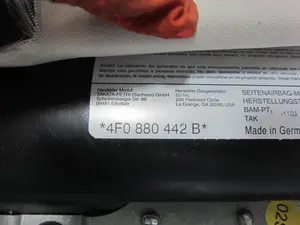 Foto de AIRBAG LATERAL TRASERO DERECHO BMW SERIE M6 COUPE (E63) 5.0 CAT (507 CV / 373 KW) referencia 4F0880442B foto 6