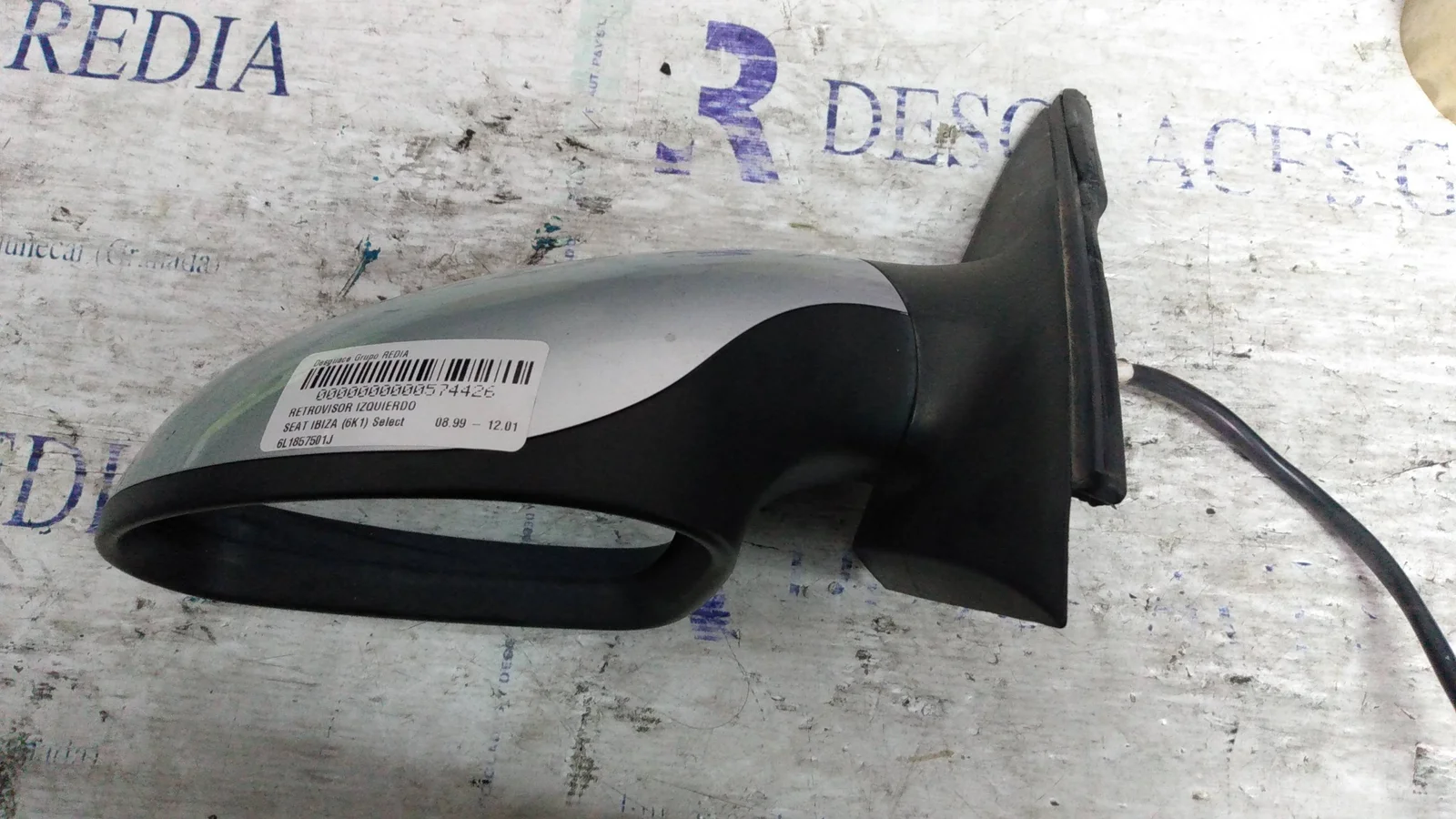 Foto de RETROVISOR IZQUIERDO SEAT IBIZA (6K1) 1.9 SDI (68 CV / 50 KW) referencia 6L1857501J