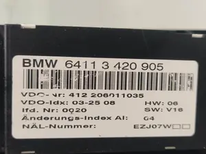 Foto de MANDO CALEFACCION / AIRE ACONDICIONADO BMW SERIE X3 (E83) 2.0 Turbodiesel CAT (177 CV / 130 KW) referencia 64113420905 foto 3