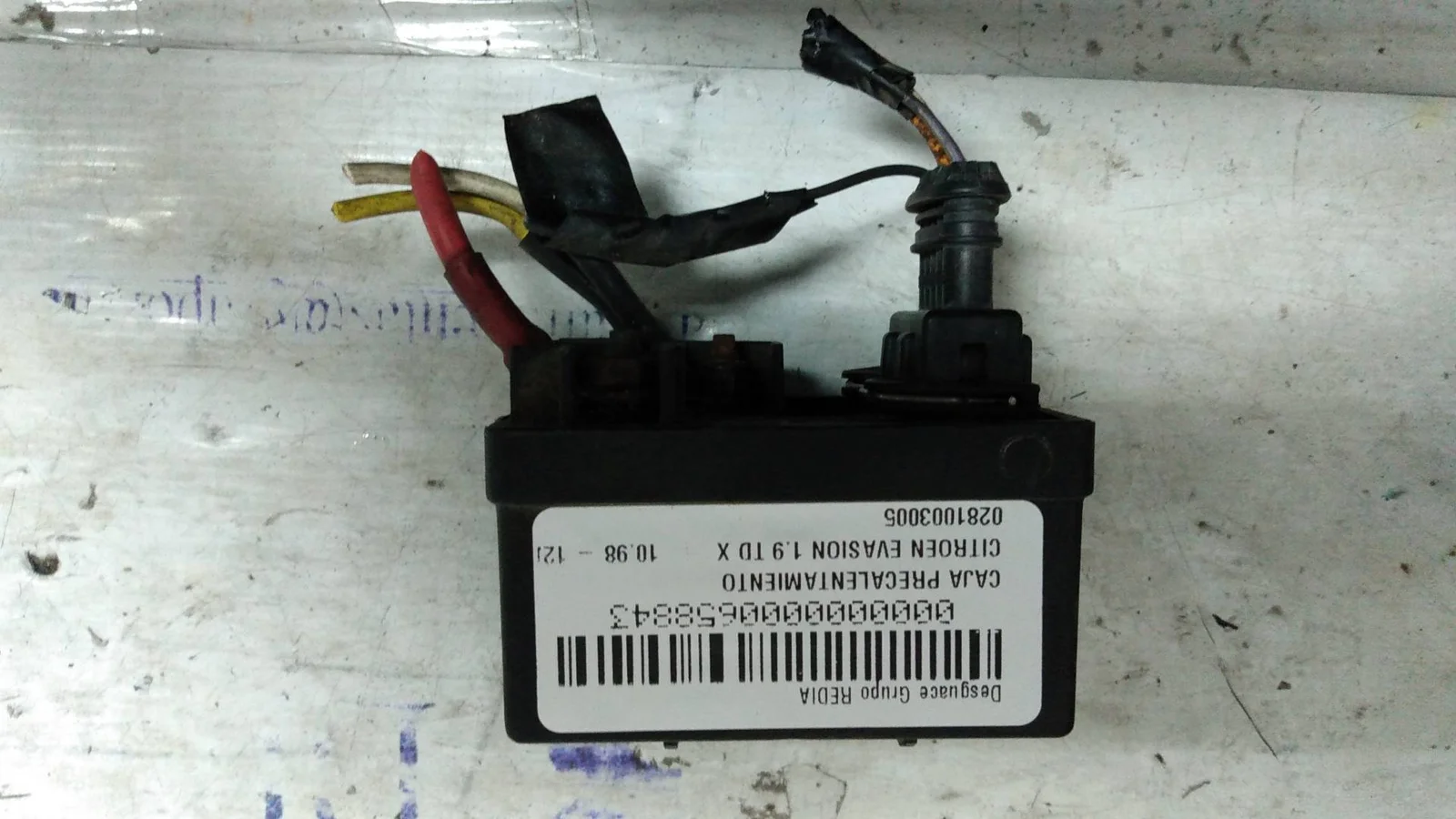 Foto de CAJA PRECALENTAMIENTO CITROEN EVASION referencia 0281003005