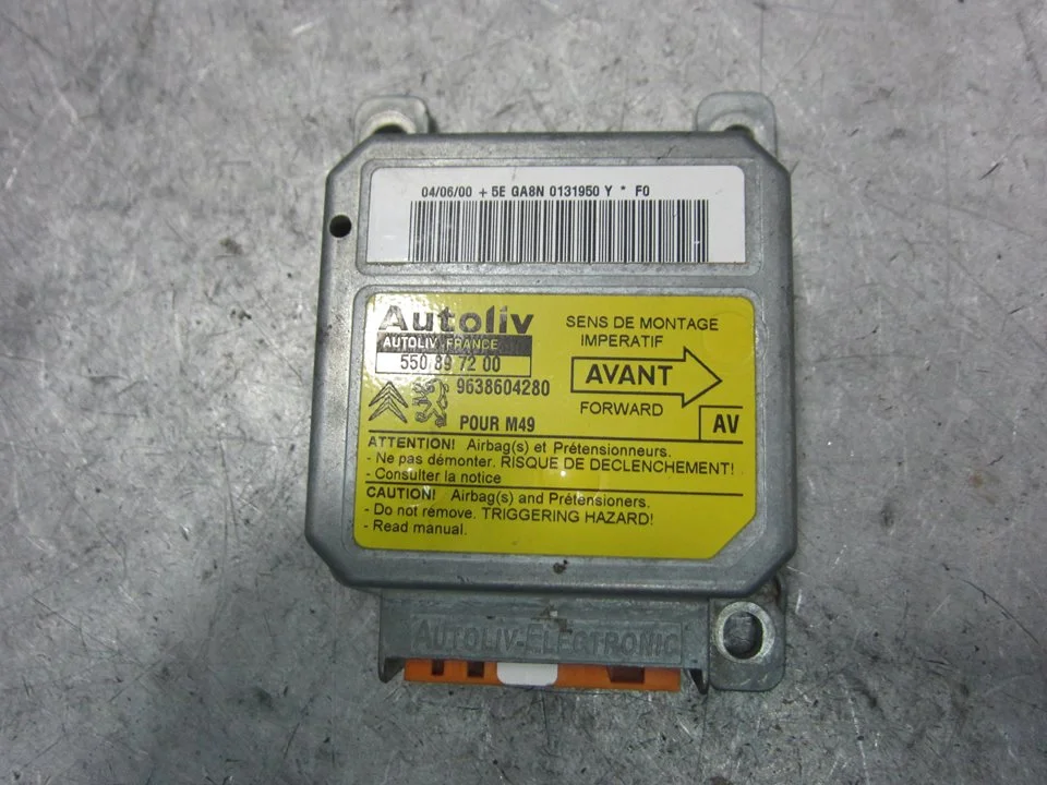 Foto de CENTRALITA AIRBAG PEUGEOT PARTNER (S1)(07.1996) 1.9 Diesel (69 CV / 51 KW) referencia 550897200