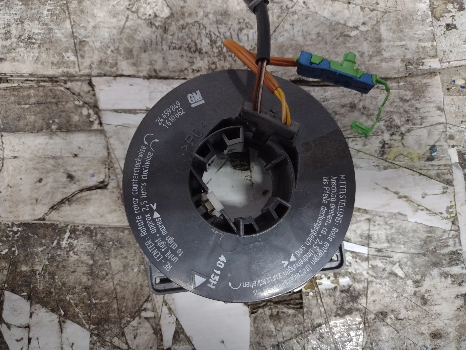 Foto de ANILLO AIRBAG OPEL MERIVA 1.6 CAT (Z 16 SE / L55) (87 CV / 64 KW) referencia 24459849