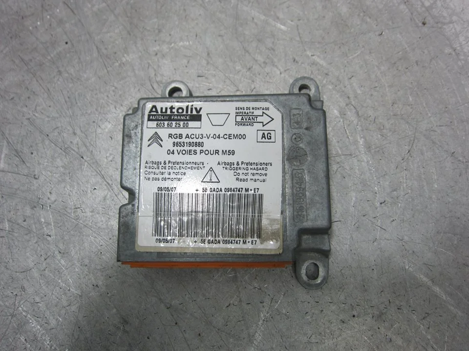 Foto de CENTRALITA AIRBAG CITROEN BERLINGO 1.6 16V HDi (90 CV / 66 KW) referencia 603602500